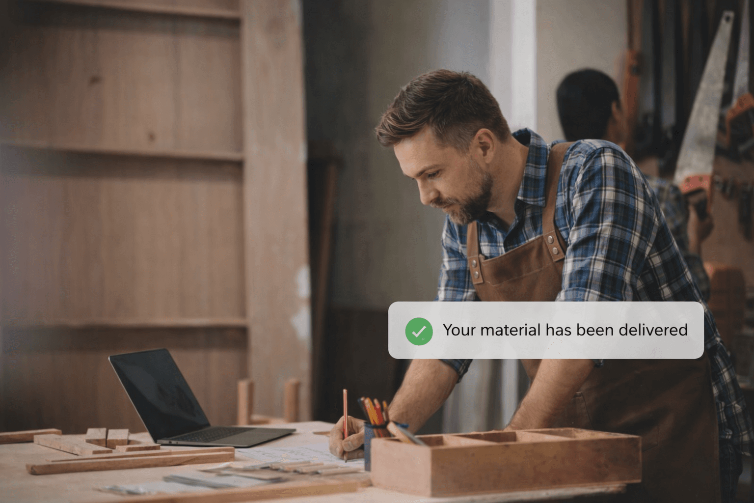 Service provider at work